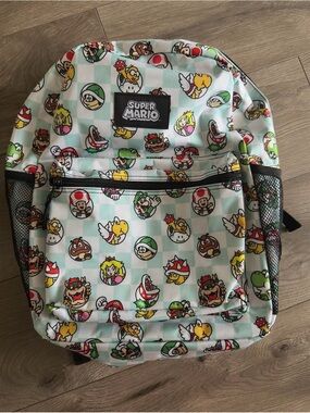 Nintendo Kids Backpack - Mint Multi-Character Print